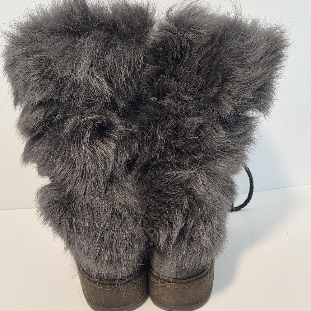 Frye Gail Shearling Tall Winter Boots Sz 7 - Picture 6 of 16